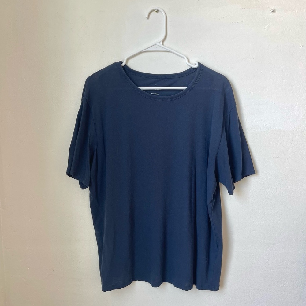 Navy blue cotton tee
